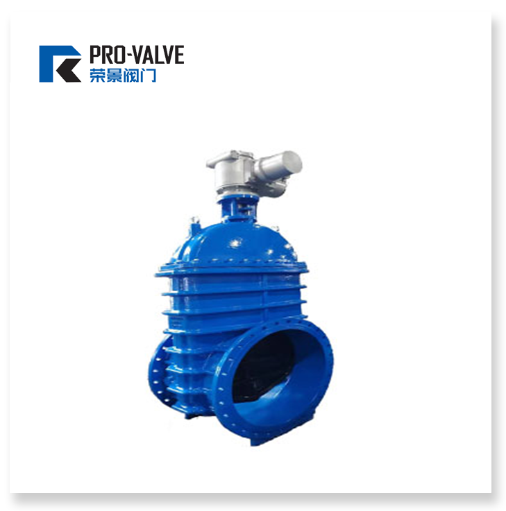 Electric resilient seated gate valve